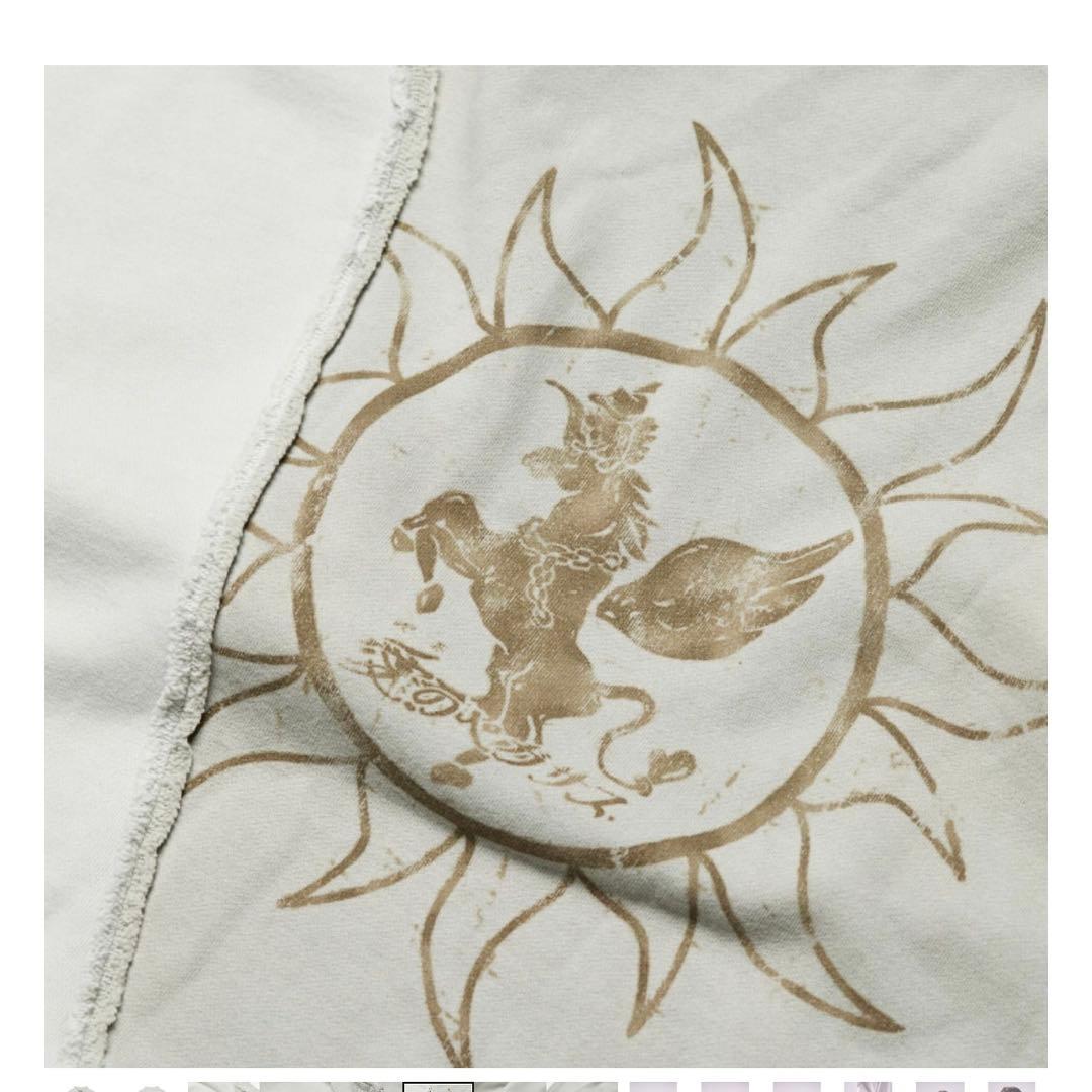 ずとまよ　愛ペガ　Half Zip Sweat Gray トレーナー　Lサイズ