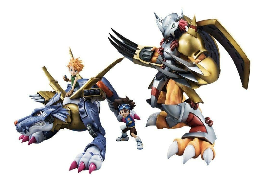 【2点セット】G.E.M.シリーズ デジモン メタルガルルモン ウォーグレイモン