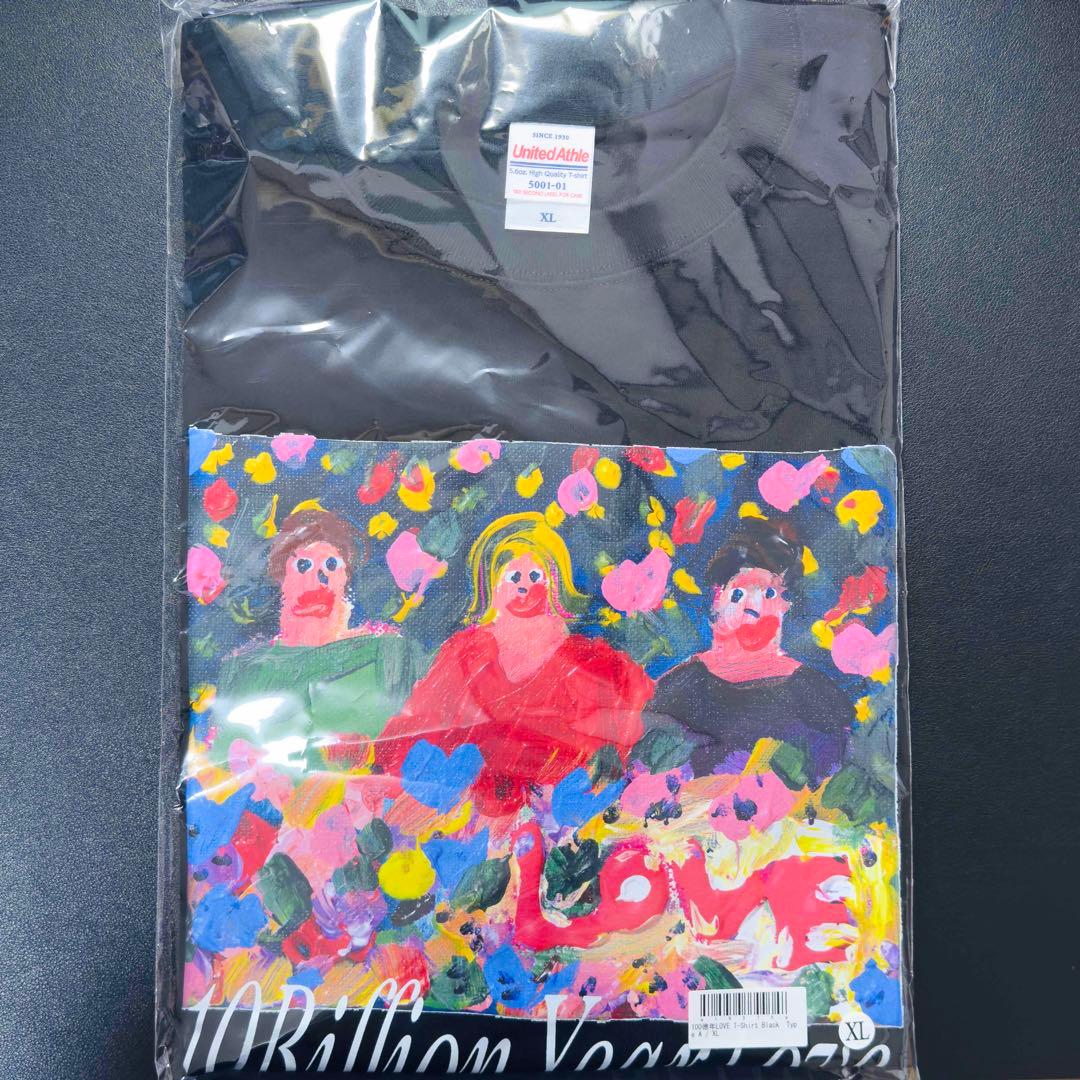 100億年LOVE Tシャツ ブラック Type A XLサイズ