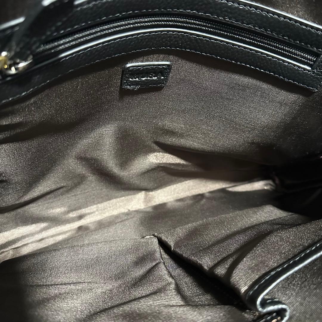 未使用級美品　MURA ムラ　ビジネスバッグ　ブラック　黒　レザー