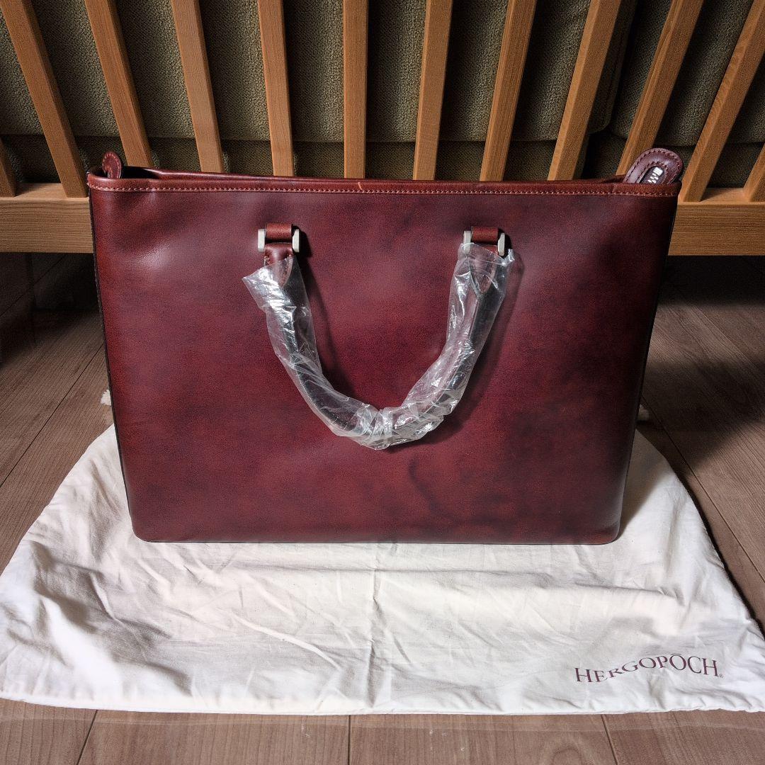 エルゴポック hergopoch ビジネスバッグ トート ハンドバッグ 本革