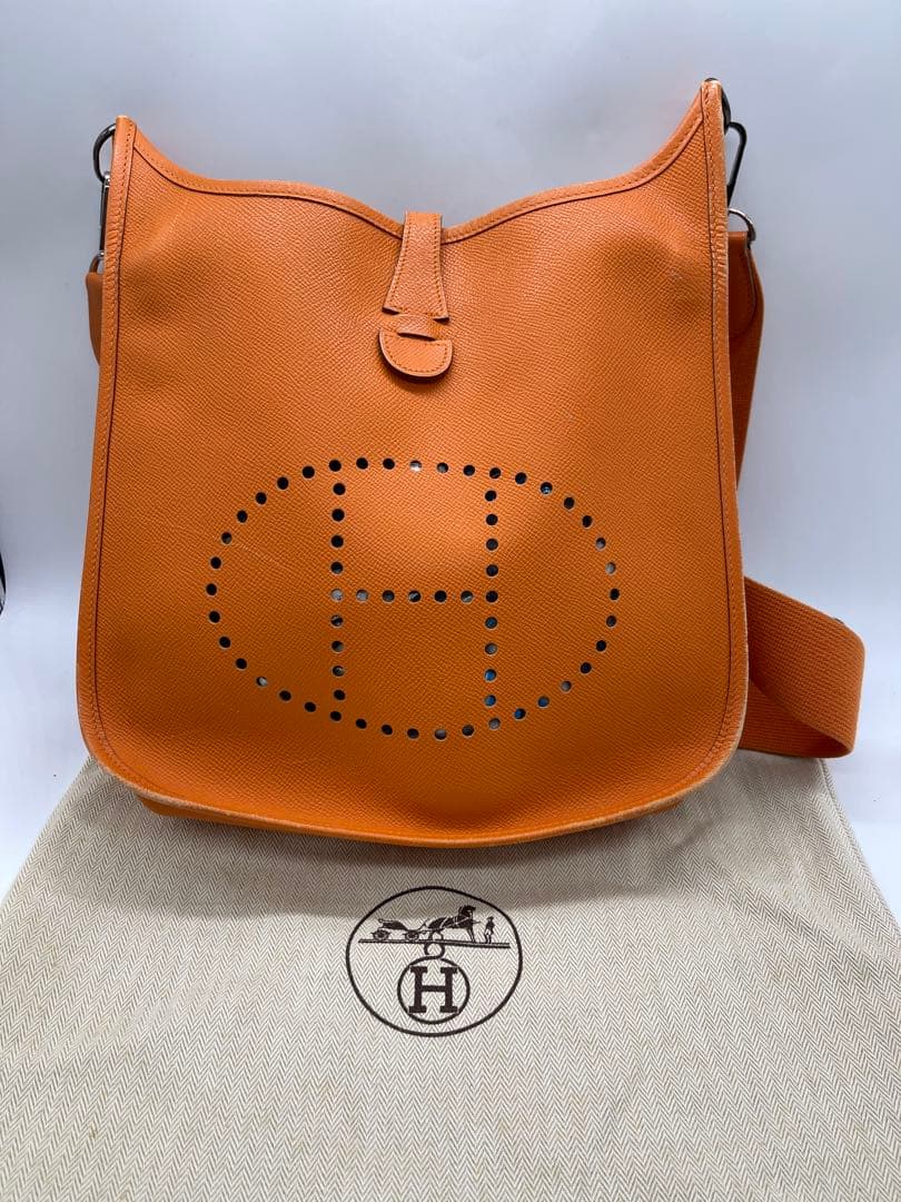 HERMES エルメス エヴリン PM ゴールド □J刻印 ショルダーバッグ