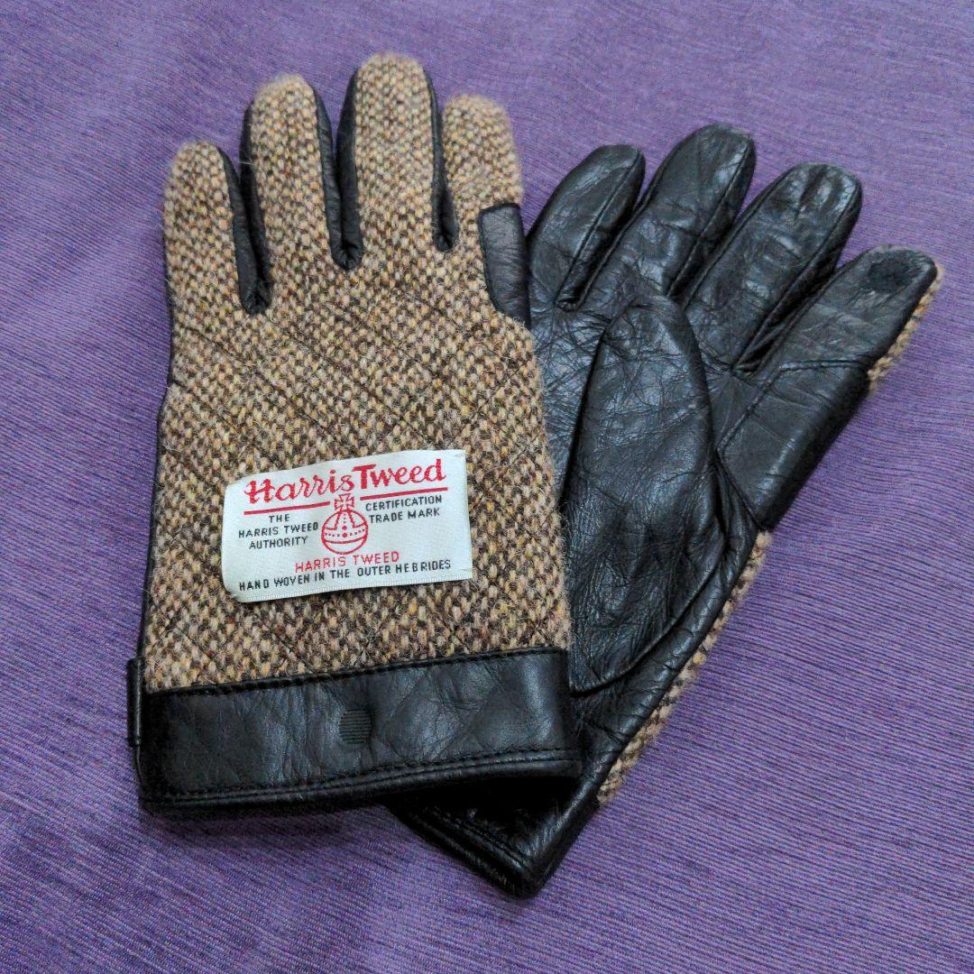 ★新品同様品★ハリスツイード　グローブ　手袋