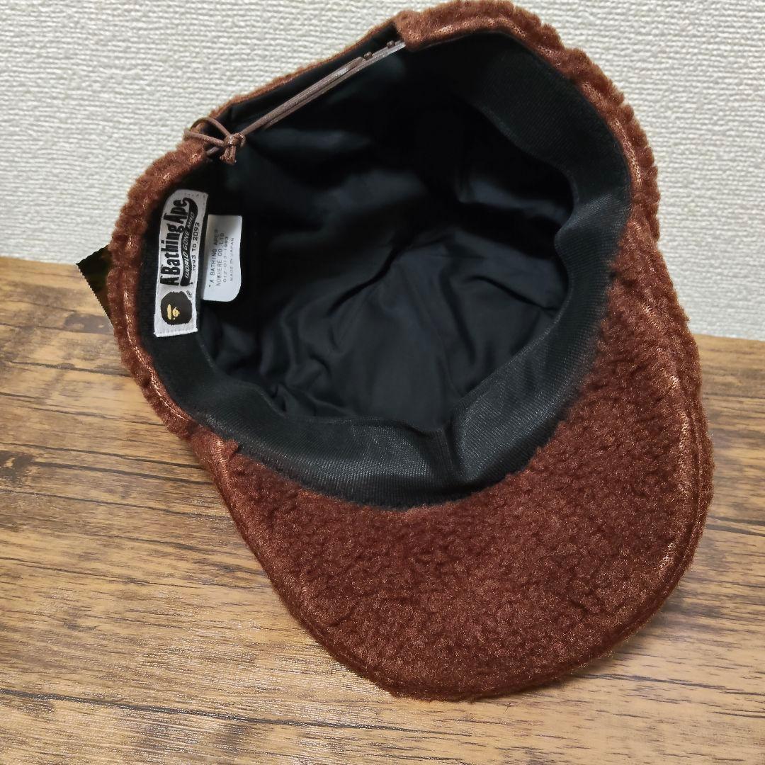 APE BAPE MILO FACE ボア フリース キャップ ポンポン付 新品