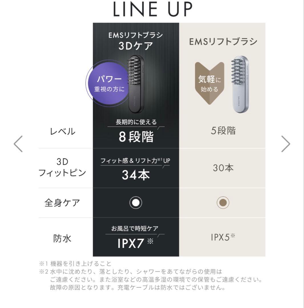 サロニア EMSリフトブラシ 3DケアギフトBOX（ブラック）