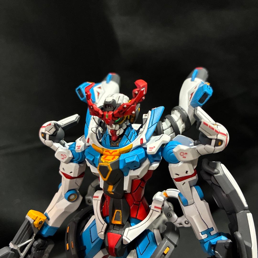 HG ジークアクス　塗装　完成品　＋ジャイアントガトリングセット
