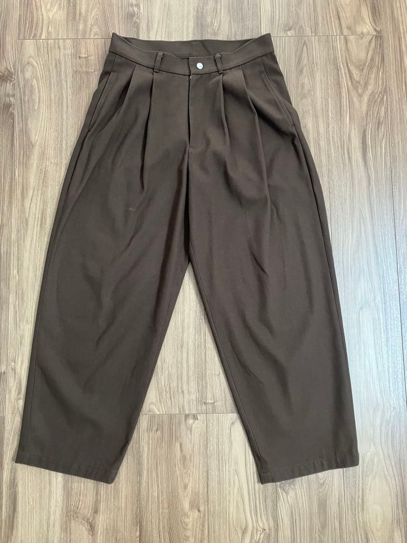 TTT MSW 2tuck chino pants Brown　2024AW