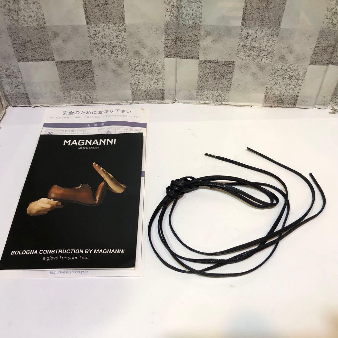 MAGANANNIマグナーニ 39 24.5-25㎝ ブラック 替え紐 箱付属
