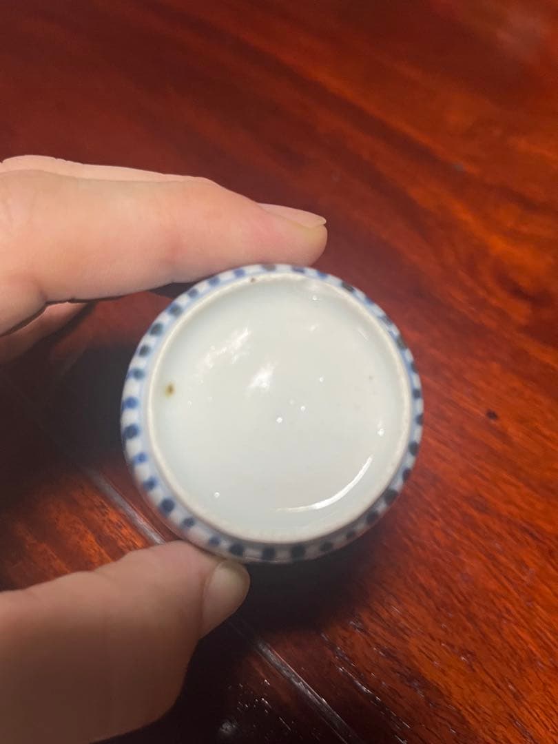 古伊万里　蛸唐草　唐草　たこ唐草　覗き猪口　のぞき　酒器　民藝　民芸　柿右衛門