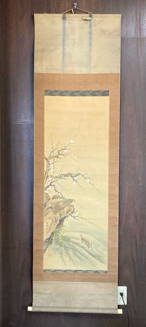 掛け軸 掛軸 軸装 日本画 墨彩画 水墨画 東洋美術 古美術 骨董 骨董品 古物