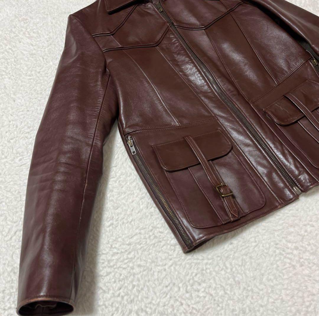 WACKO MARIA Mワコマリア レザージャケット ステアハイド SMOKE