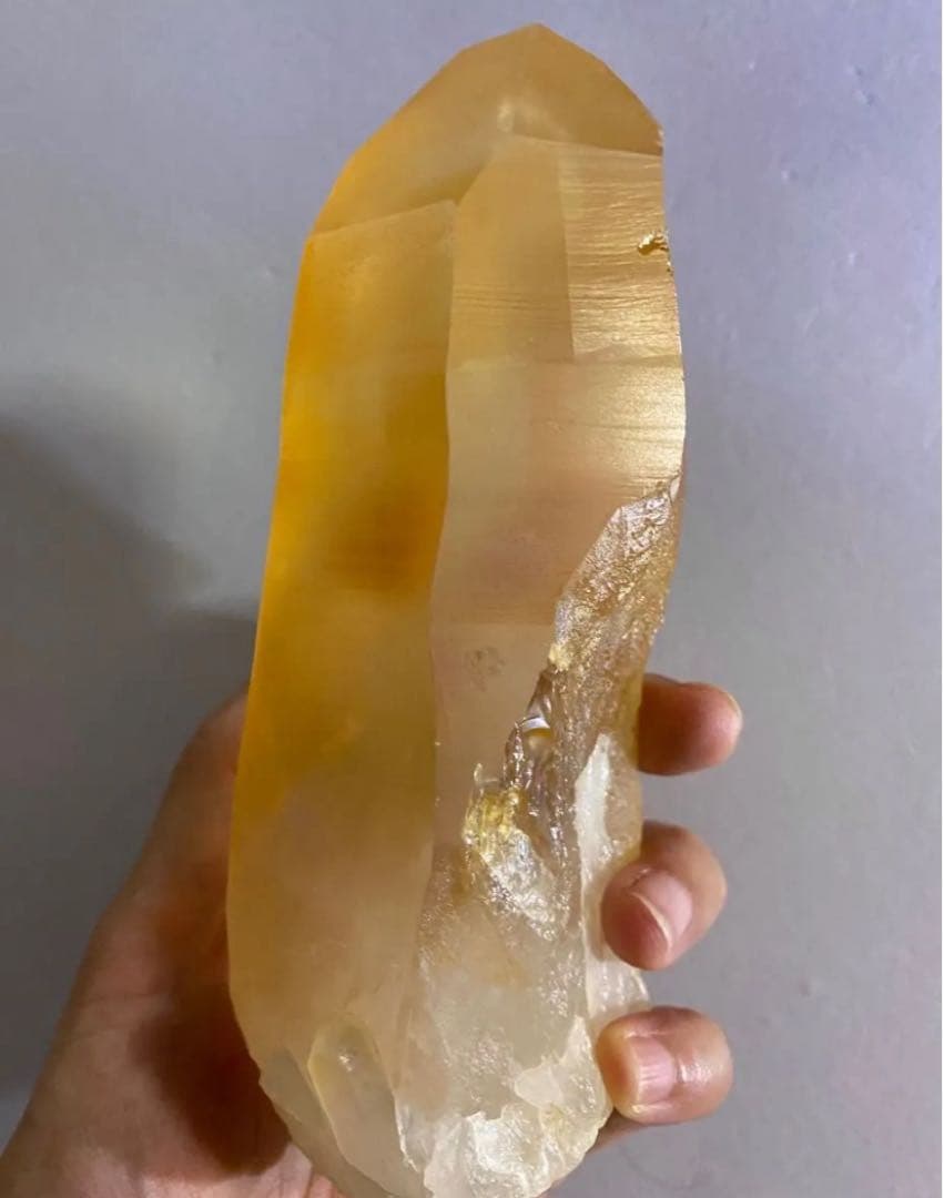 高品質　天然石　ゴールデンヒーラー　ビッグポイント　原石　水晶　クォーツ　タビー