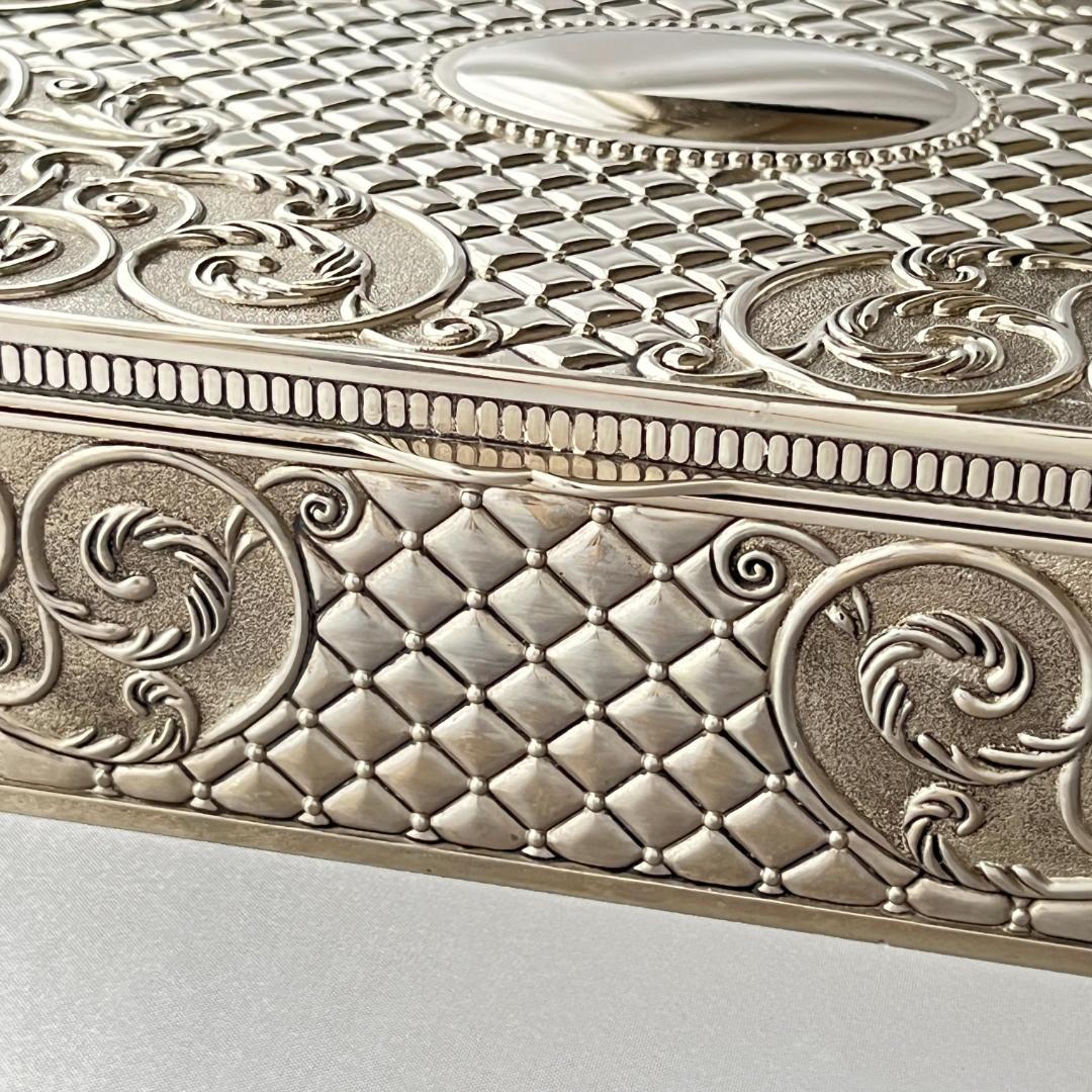 【GODINGER】 ビクトリアンのジュエリーボックス【シルバープレート】