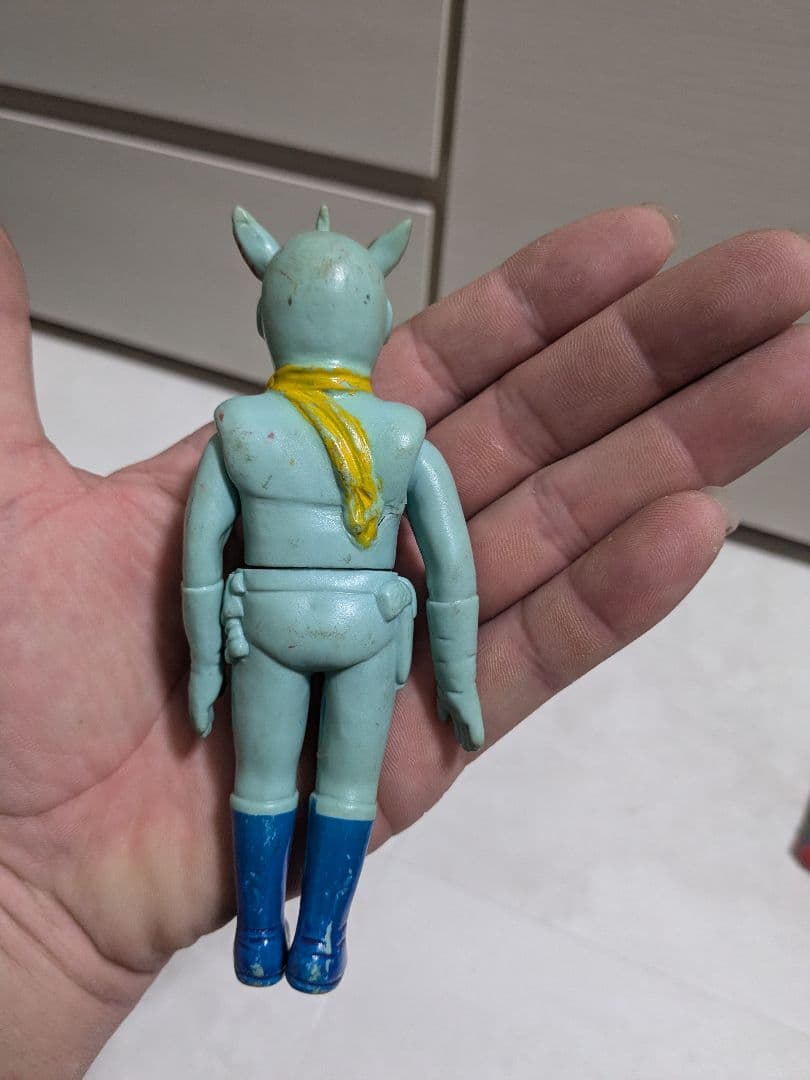※当時物希少　イナズマン ソフビ ブルマァク　写真確認要　背中ヒビあり