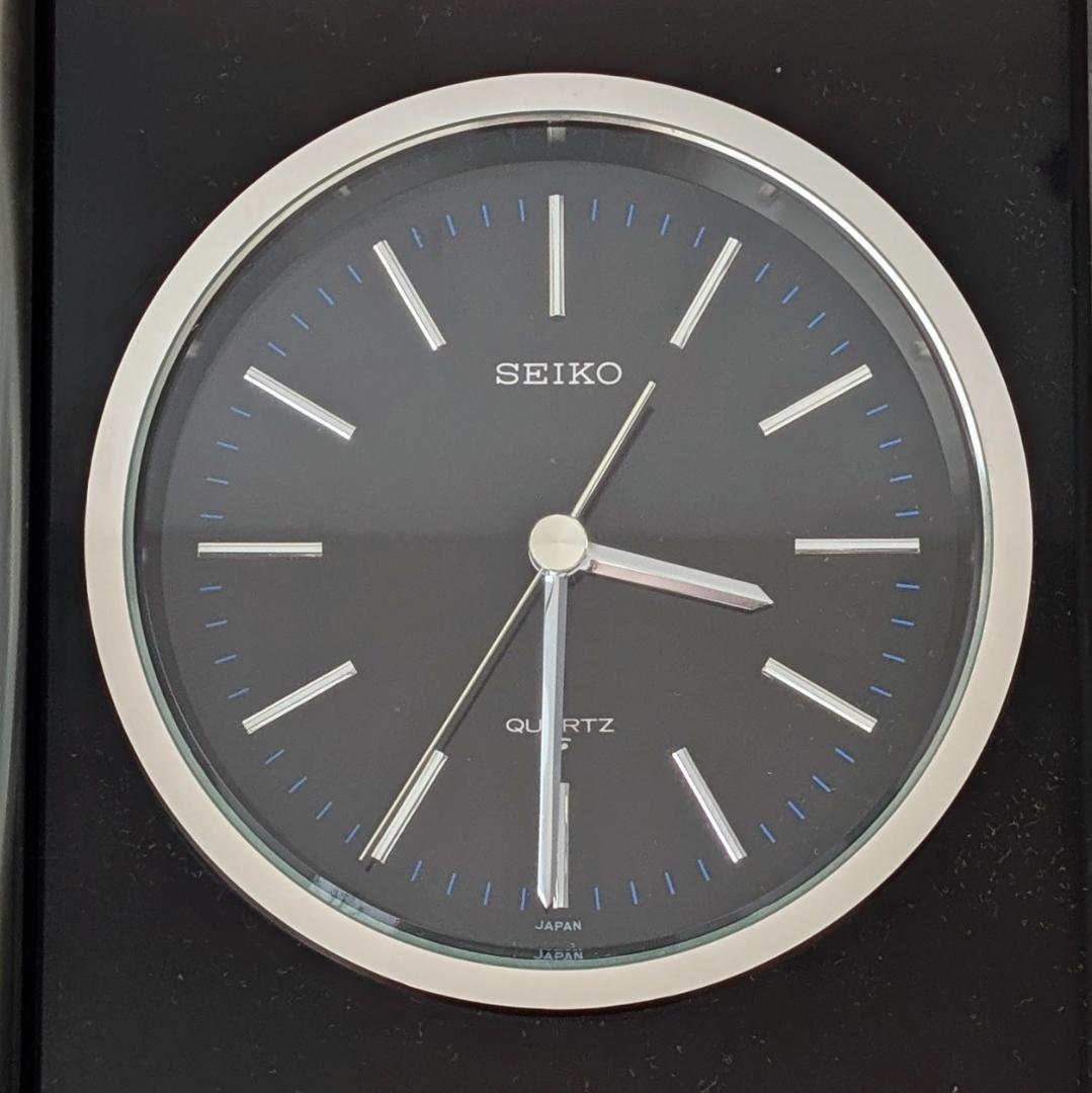 SEIKO 70s ビンテージ ステンレス柱脚 置時計 ミッドセンチュリー 美品