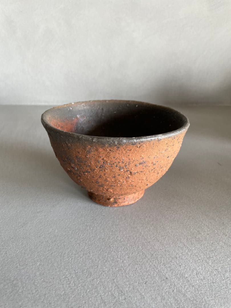 森岡成好 焼締茶碗 南蛮焼締 焼締 抹茶茶碗 小服茶碗 旅茶碗 茶道 茶道具