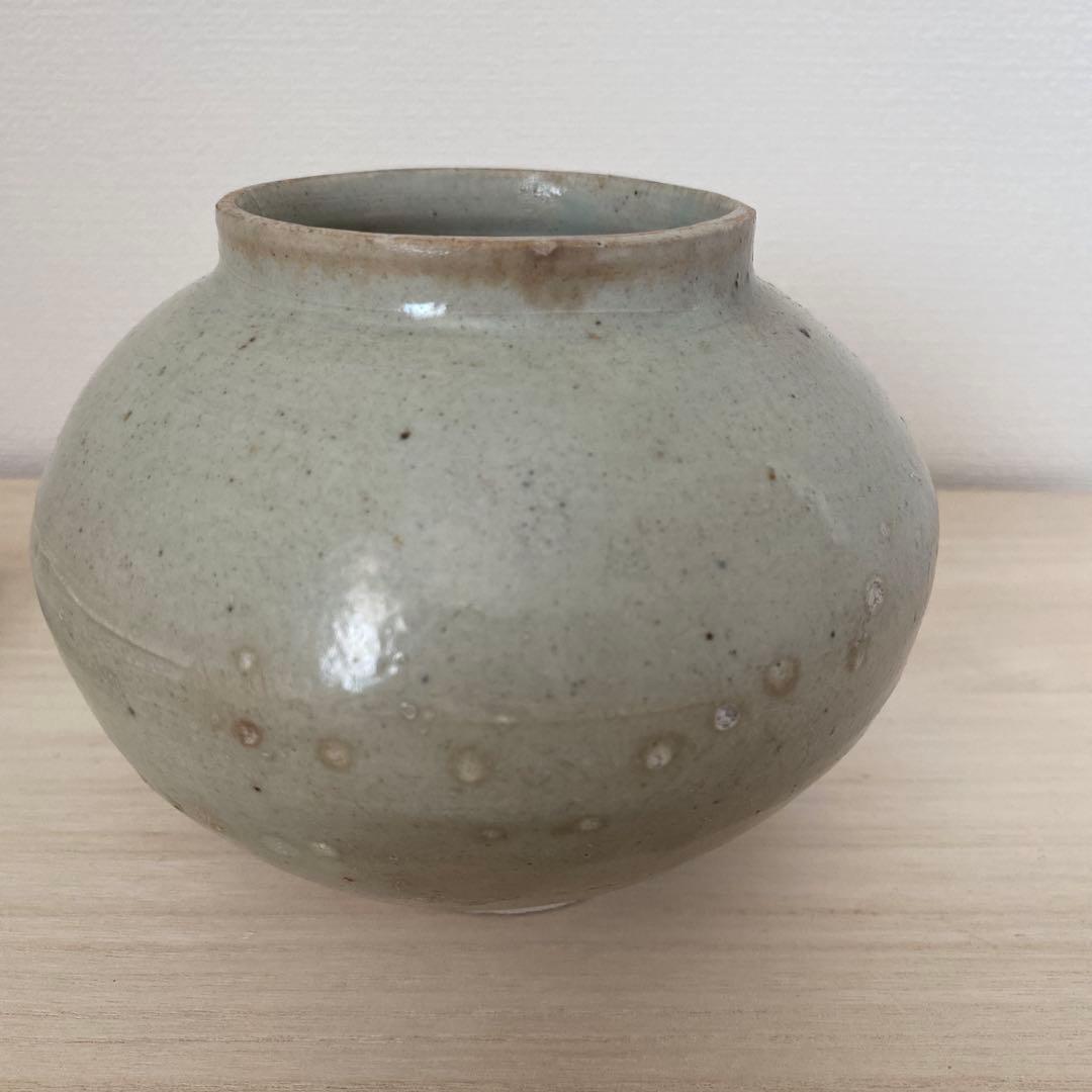 李朝 白磁 小壺 高さ11cm 花入