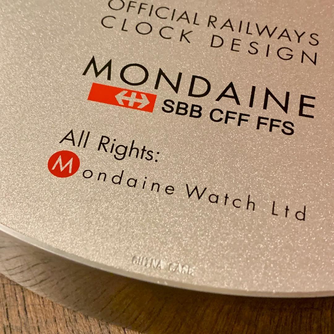 希少・MONDAINE モンディーン 壁掛け時計 25cm スイス国鉄公式