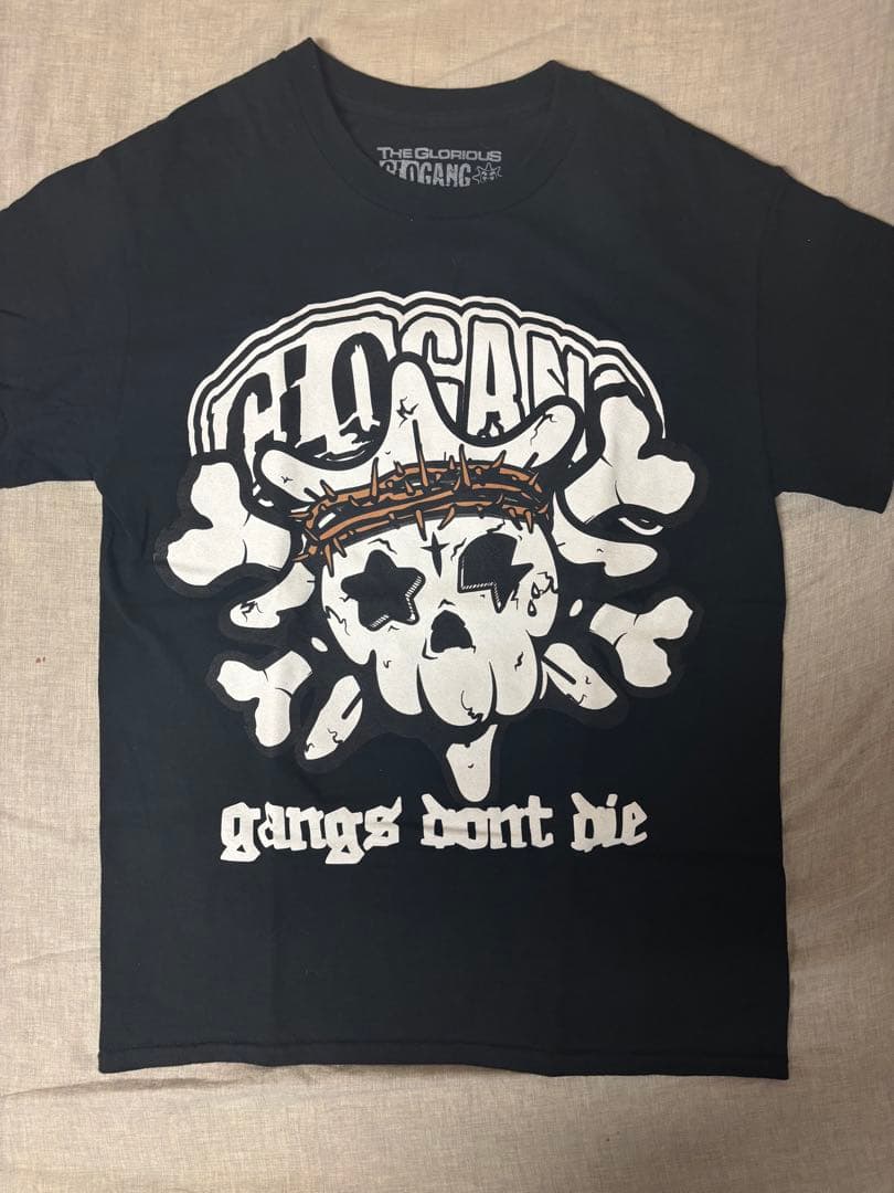 Glogang スカル Tシャツ ブラック S