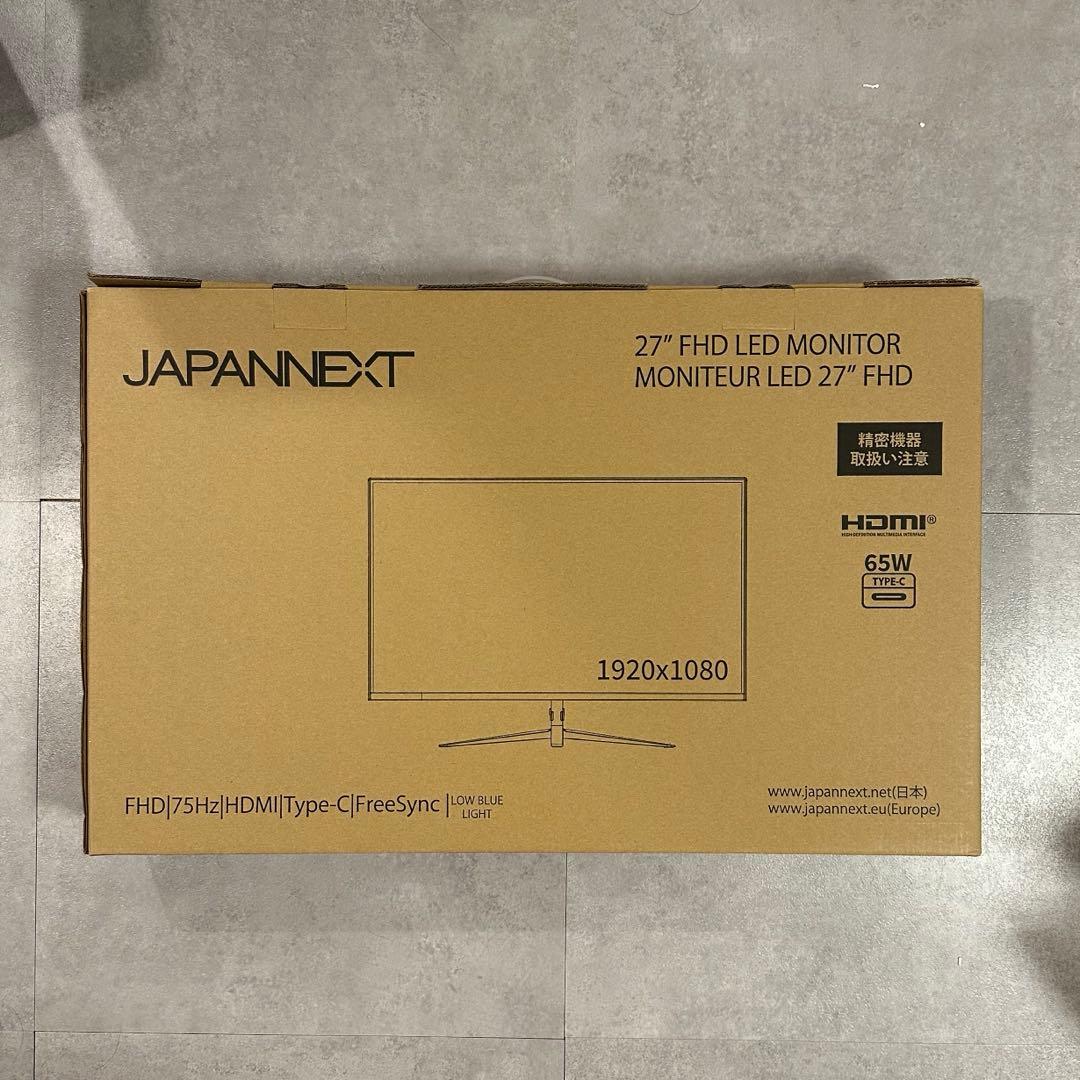 japannext jn-v27flfhd-c65w モニター