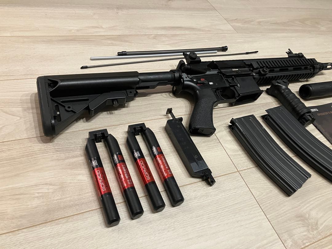 HK416D devgruカスタム　次世代電動ガン 東京マルイ　充電器、予備品付