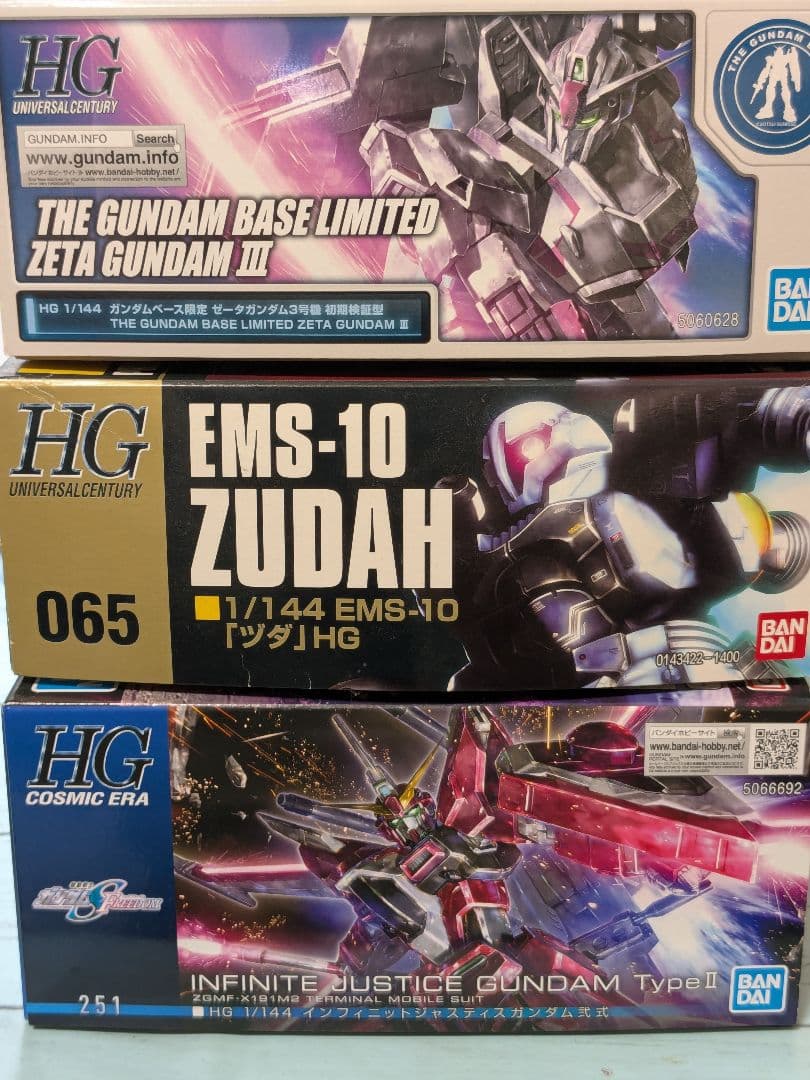 バラ売り不可　HG ガンプラ セット　ヅダ　ゼータガンダム　ジャスティス弐式