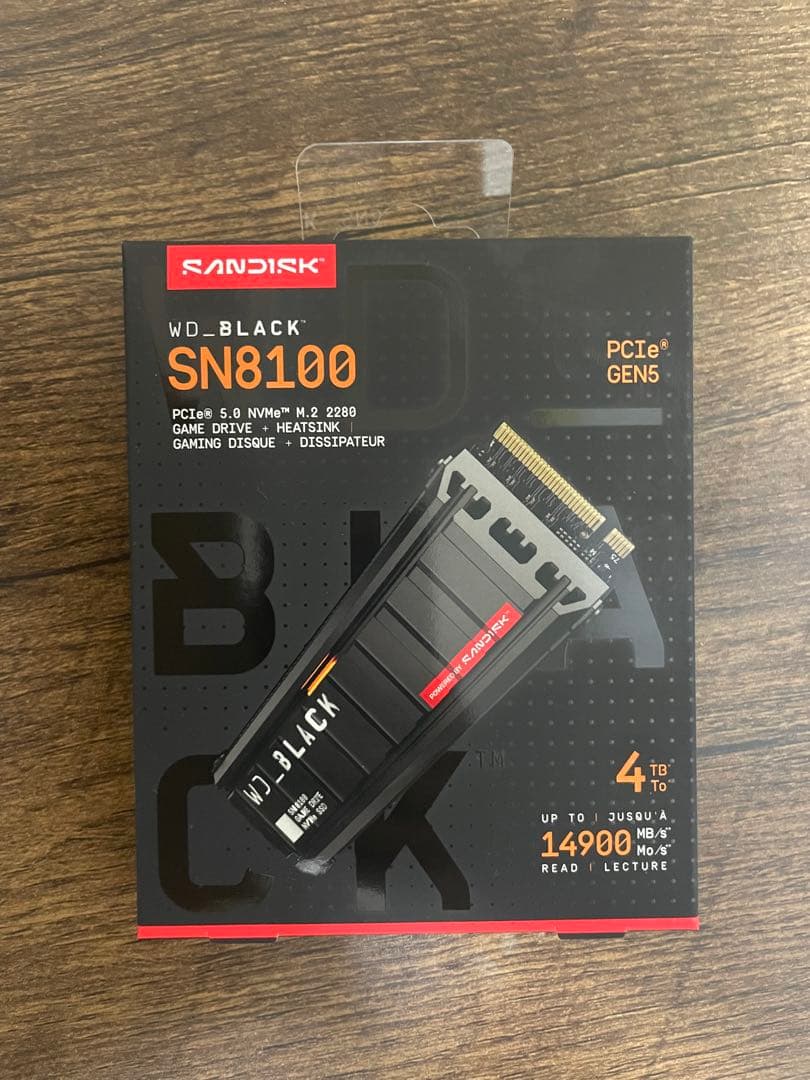 【未開封 定価98,899円 】SN8100 4TB ヒートシンク付