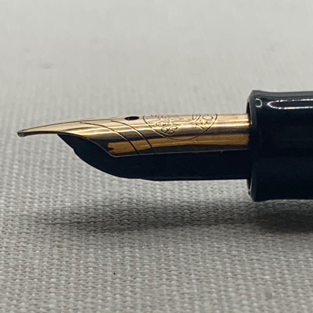 ペリカン　400NN トータス　ブラウン　ストライプ　万年筆　14C M