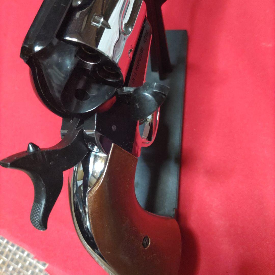 マルシンSAAコルト45ブラック＆シルバーガスガン！ガス漏れ無し完全可動品！