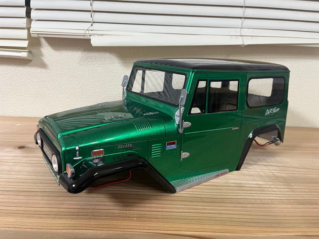 タミヤ　ランクル 40 パールグリーン　ボディ　cr-01 cc-02