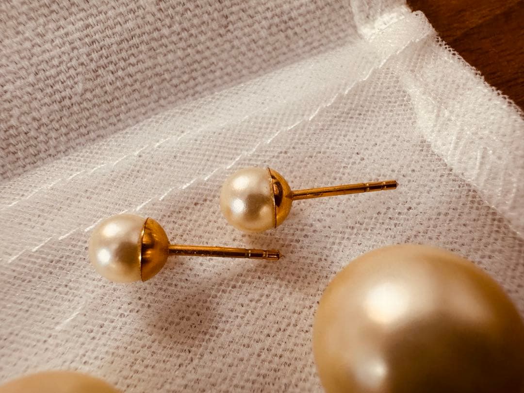 Dior Tribales ピアス メタル・レジンパール・クリスタル