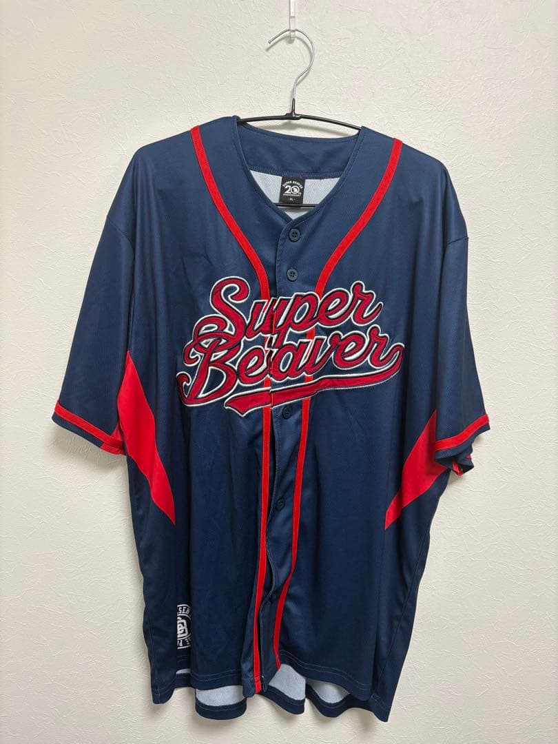 SUPER BEAVER ベースボールTシャツ ネイビー XLサイズ