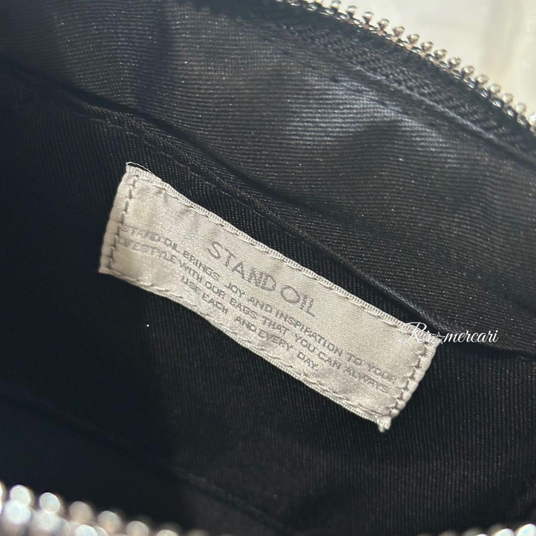 新品★即日発送 STAND OIL ブラックレザーショルダーバッグ　/m4