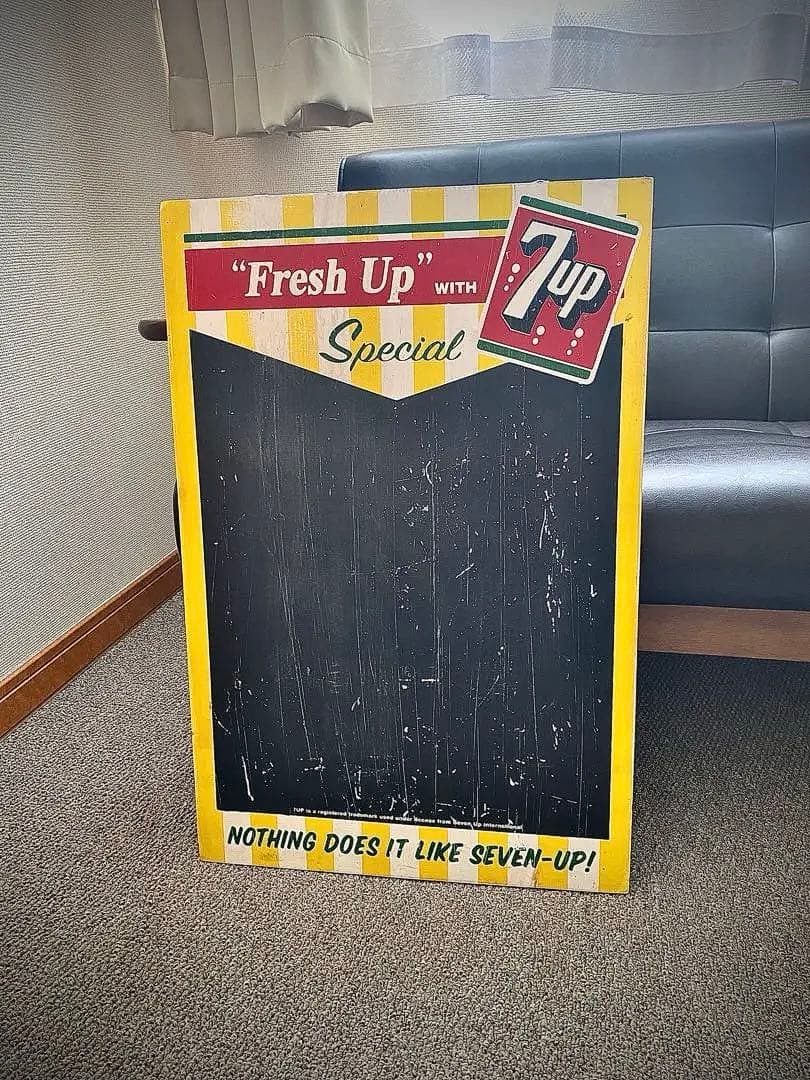 アメリカンヴィンテージ 7up メッセージサインボード