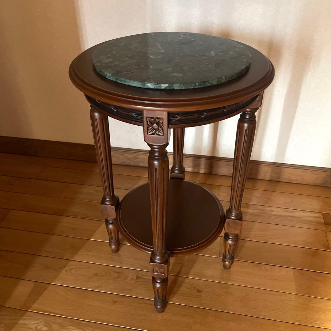 イタリア製 大理石天板 花台 飾り台