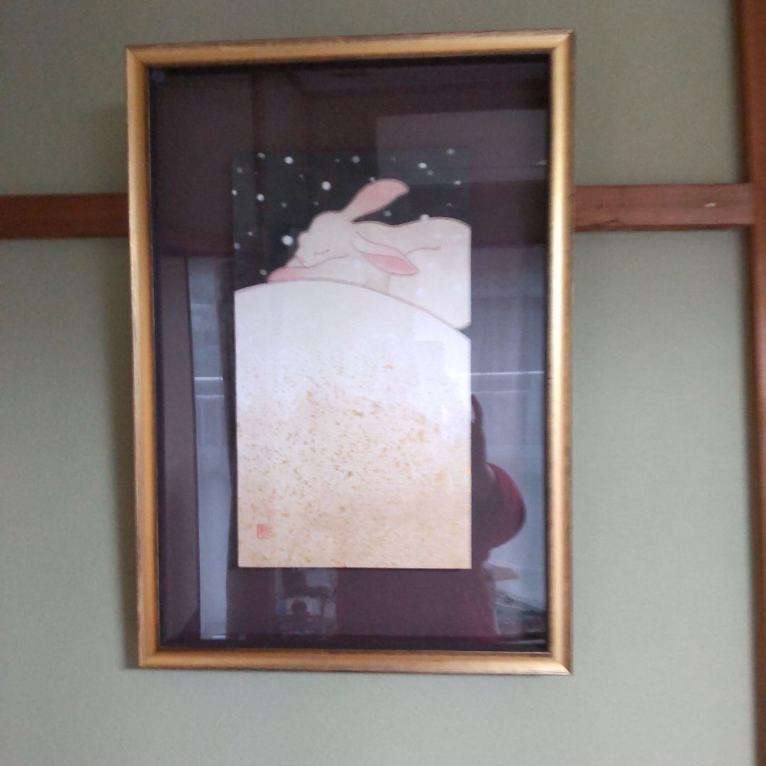 日本画 玉井伸弥作 しんしんと