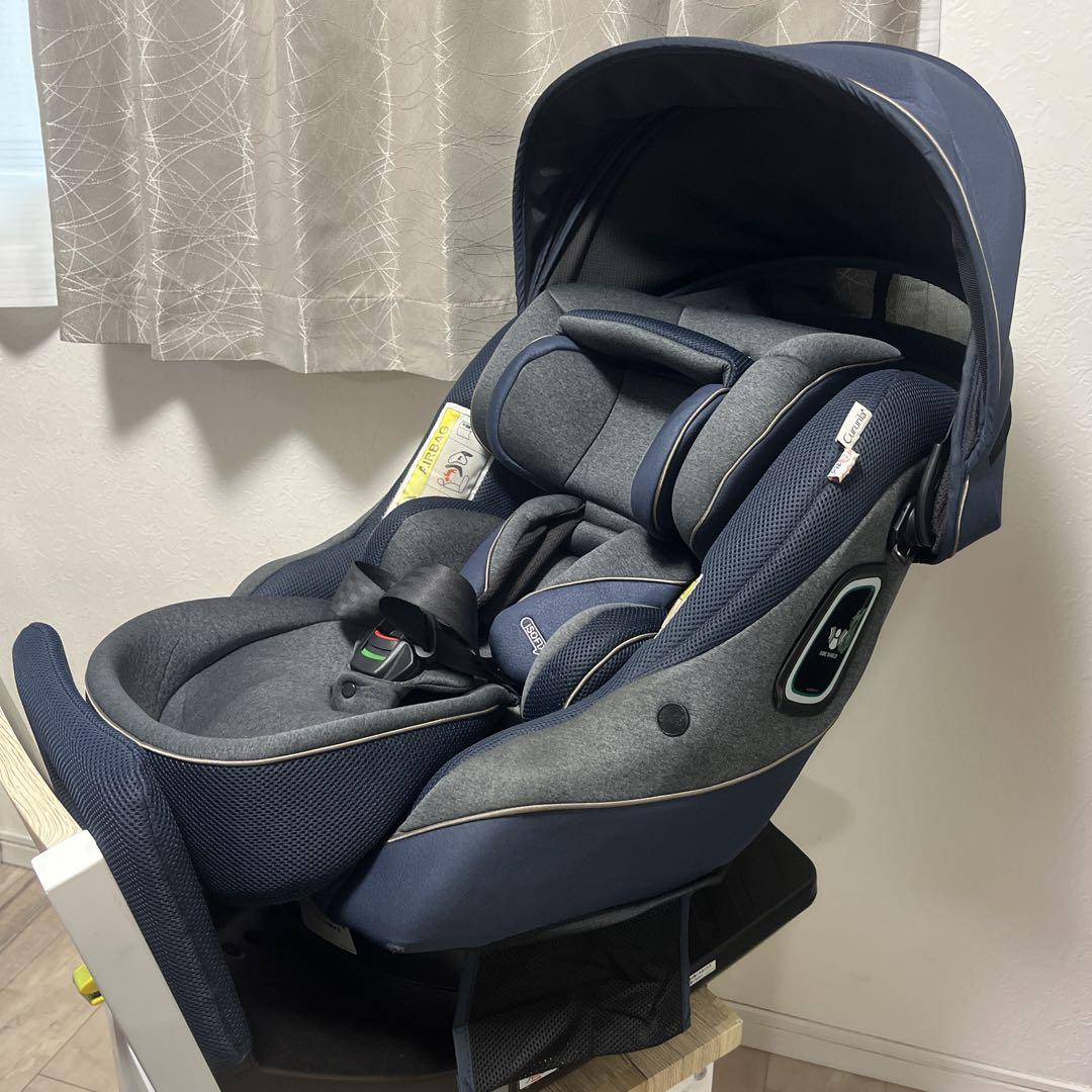 最上位✨訳アリ アップリカクルリラプラス360°セーフティ 紺 チャイルドシート