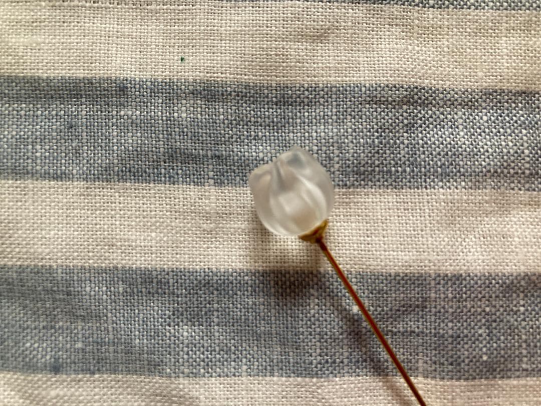 【LALIQUE】ミュゲ　すずらん　ピンブローチ