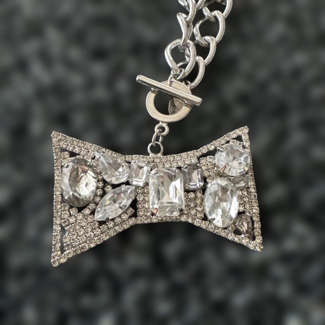 アンテプリマ　ワイヤーバッグスクエアリボンチャーム付き