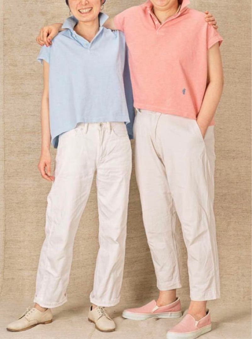 45R スーピマカノコの33色 馬ポロ　 ベージュ　新品未使用品