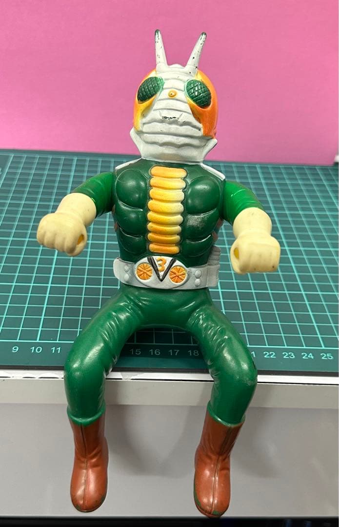 仮面ライダーV3★フィギュア★ソフビ★昭和レトロ★当時物★仮面ライダー