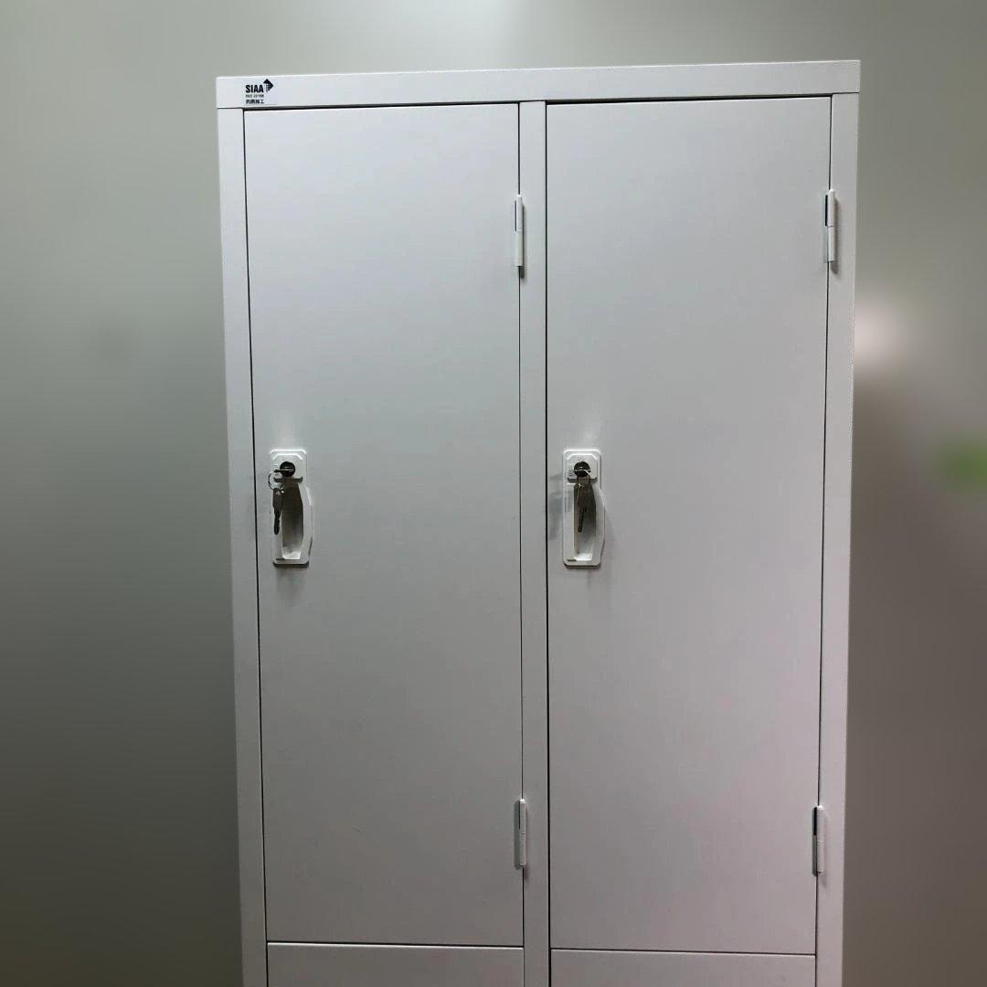 送料無料 生興 スチールロッカー 4人用 AKL-W4S 白 251127