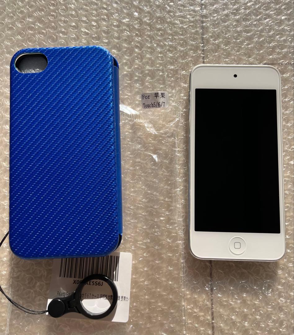 （美品）Apple iPod touch 7世代シルバー 32GB ケース付き