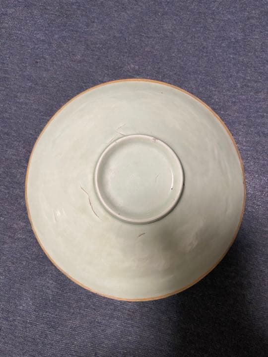 中国古美術品　宋金時代　定窯青白磁　鳳凰牡丹印花　お椀
