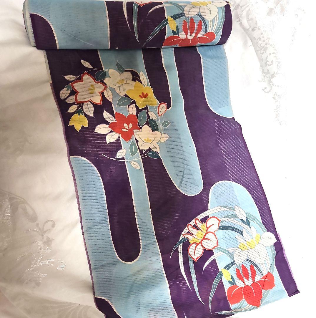大正ロマン・希少品夏～秋用着物反物「デッドストック」