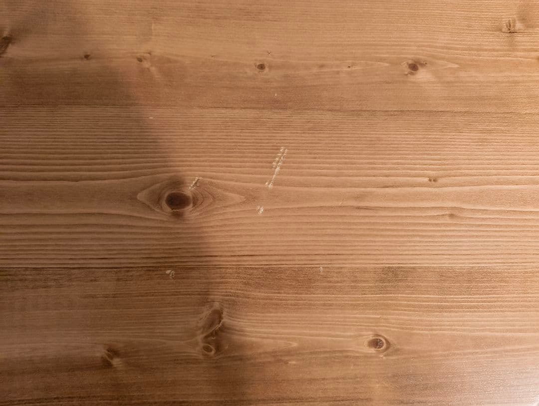 【ひつじ】ロウヤ L字デスク アンティーク風 天然木