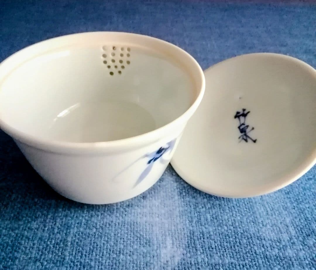 煎茶道具　京焼宝瓶急須 木箱付