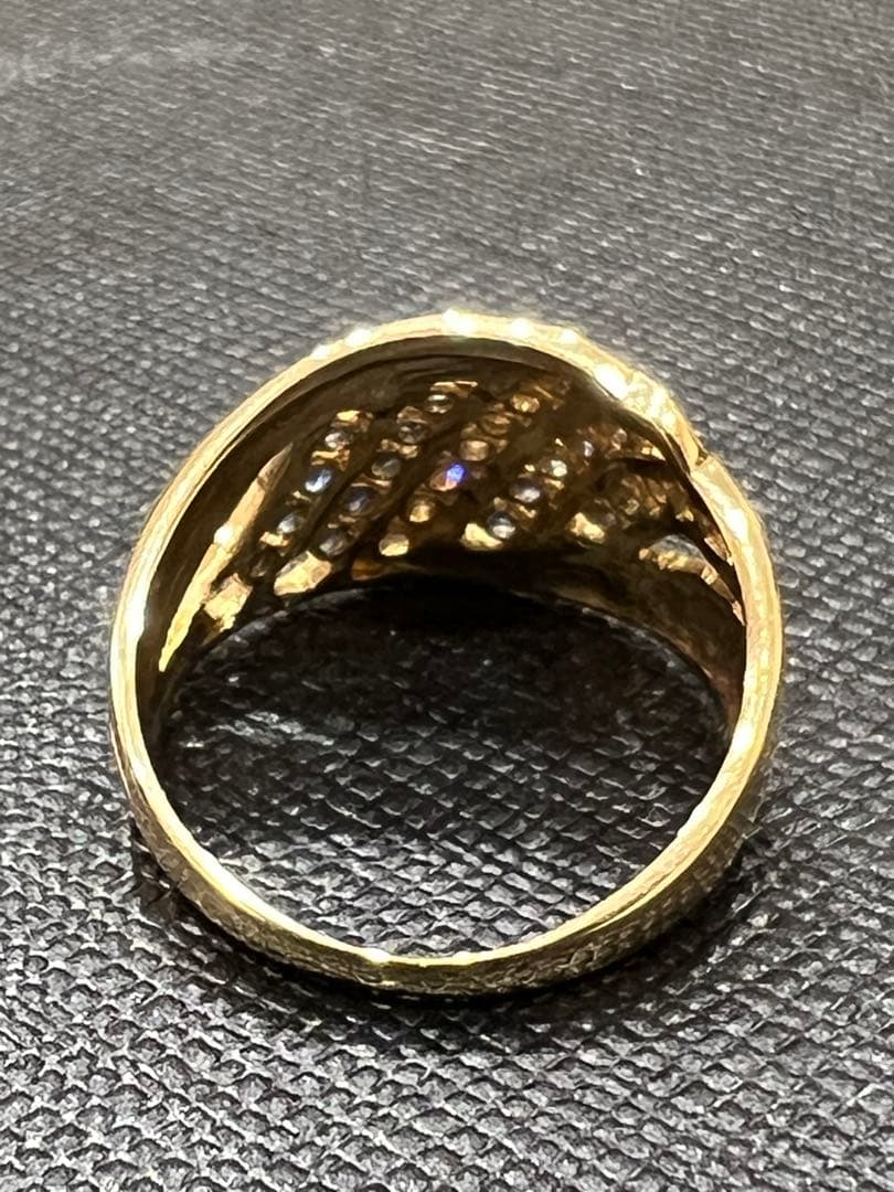 【専用】k18サファイア ／ダイヤモンドリング #10 ゴールド4g 指輪