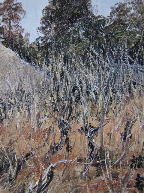 向井潤吉、「丘の梅」、希少な額装用画集より、新品高級額装付