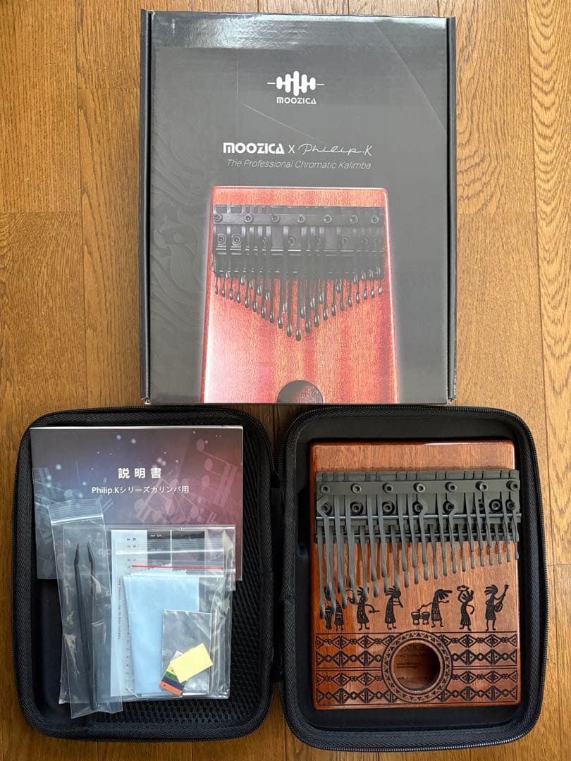 MOOZICA クロマチック36キーカリンバ ピアノ 配列 半音階 二段の半音付
